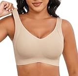 Jouica sin Aros para Mujer Sujetadores de Alta sujeción y Cobertura Total Sujetadores de Tallas Grandes para...