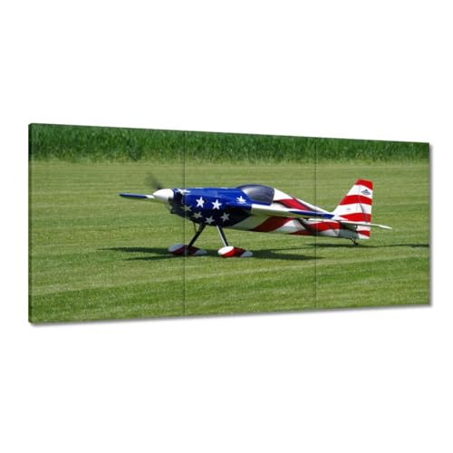 Peinture imprimée sur toile haut de gamme, grand format 210 x 100 cm avion américain