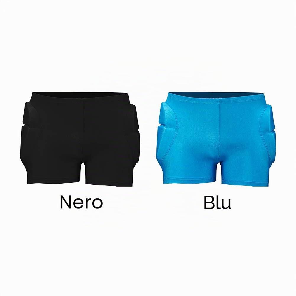 Pantaloncini imbottiti, pantaloncini imbottiti protettivi per i fianchi, protezione dei fianchi, pantaloncini imbottiti 3D per skateboard, snowboard, pattinaggio, equitazione, ciclismo