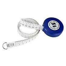 COHEALI Goat Measuring Tape Animal Weight Measuring Tape Acrylic Durable Pig Cattle Body Waist Measurement Tool Portable 2.95 Inch Blue