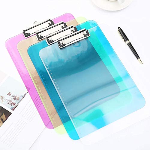 Schowek na materiały biurowe Schowek akrylowy A4 A5 Przezroczysta linijka Podkładka do pisania Egzamin Clip Board Folder Biuro Artykuły szkolne Przedmiot Papier Pielęgniarstwo Stacjonarny Trwały klips