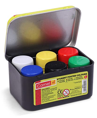 Image of Camel Camlin Kokuyo Oil Pastel (50 Shades) 3806517 Student Poster Color - 10ml each, 6 Shades