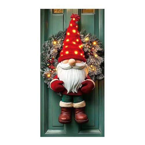 Weihnachtsdeko Tür,Weihnachten Tür Abdeckung Dekoration...