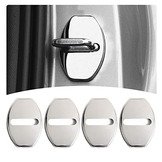 YEE PIN - Juego de 4 cerraduras protectoras para Seat Leon FR Ibiza Altea Ateca Alhambra Tarraco Accesorios, acero inoxidable
