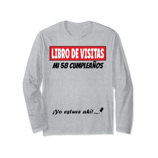 Libro De Visitas - 58 Años Cumpleaños Divertido Regalo 1963 Manga Larga