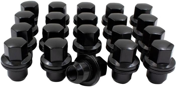 Wheel Accessories Parts LR068126 - 20 tuercas de rosca M14x1.5 14x1.5, estilo OEM, cromadas largas de 78 pulgadas y 0.866 in, hexagonales, para Land