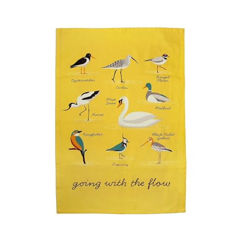 Tea Towel Recycled Cotton - Rspb (Water Birds)
