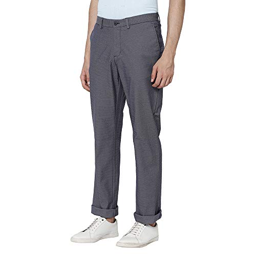 Image of blackberrys Men's Regular Fit Casual Pants (EK-ATLAS-90# Navy 38)