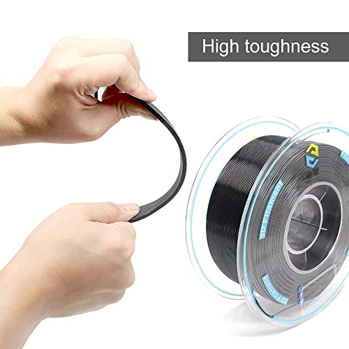 YOUSU PETG 3D Printer Filament 1.75mm, 1kg PLA Filament (2.2lbs) Better Physical Strength and Layer Bonding Performance, Fit Most FDM Printer (PETG Black) – Bild 4