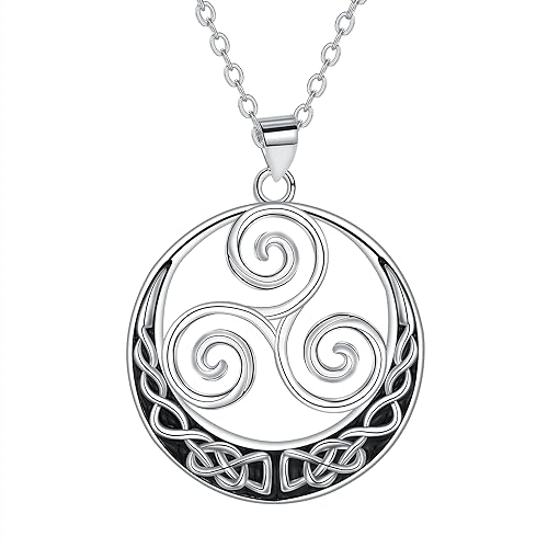 Arrebol Collar Mujer Nudo Celta Plata de Ley 925...