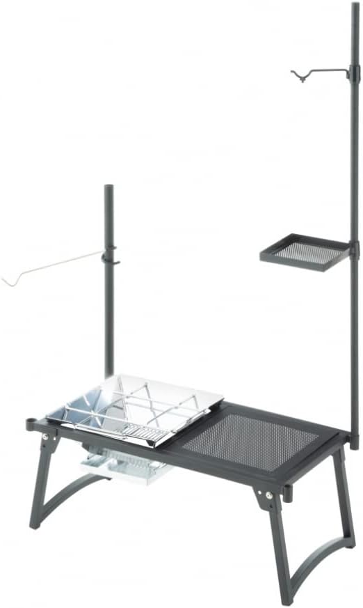 ロゴス(LOGOS)丸洗いアジャスタテーブル L キャンプ 折り畳み