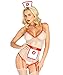 SxyBox Sexy Infermiera Babydoll Lingerie Hard Completini Intimo Donna Hot per Sesso Studentessa Cosplay Costume Mini Vestito per Natale Halloween