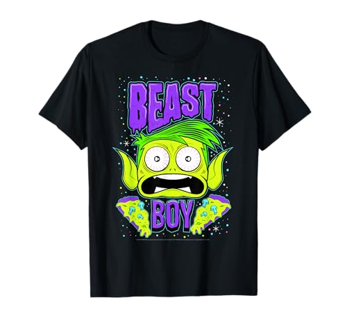 DC Comics Teen Titans Go! Beast Boy Pizza Portrait T-Shirt