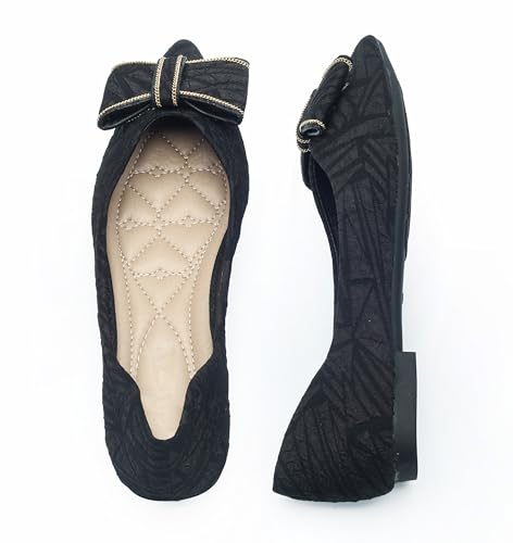 Flats for Womens Pointed Toe Ballet Flats, Bowknot Ballet Flats, Comfort Pointed Toe Dress Shoes2