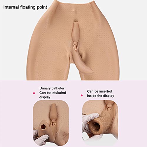 AJIU Calça de silicone realista Crossdressing falsa vagina roupa íntima aprimoradora de quadril calc