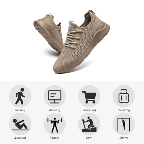 Image of DLWKIPV Running Shoes for Men Slip on Tennis Walking Sneakers Lightweight Non Slip Workout Gym Sports Volleyball Shoes Outdoor Athletic Casual Fashion Breathable Trainers