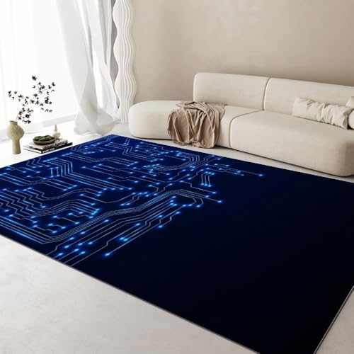 Tapis de salon circuit imprimé sans perte de poils pour animaux