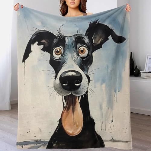 Plaid chien 3D jeté de canapé antistatique pour colocation