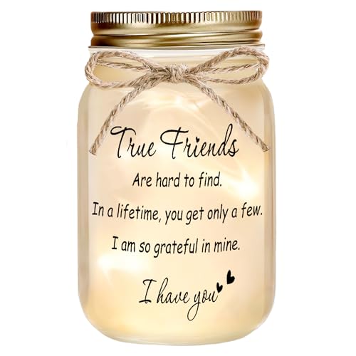 Rxyjlhjx Best Friend Gift for Women - Mason Jar Night