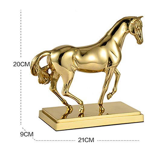 SXSYZZCL statue, Home Golden Copper Decor Abstract Metal Success Decor Figurine Decorative Metal Statue Best,No.1