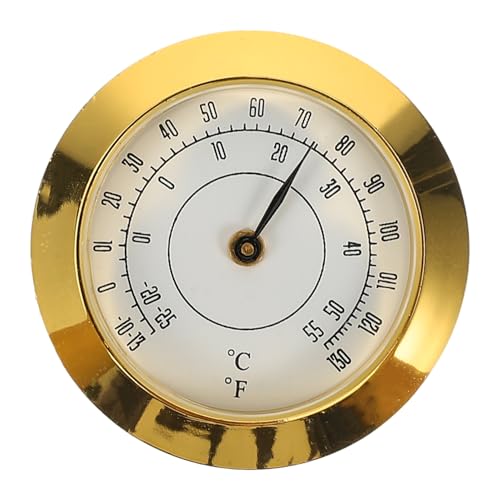 PartyKindom Guitar Box Thermometer Temperature Gauge for Cabinets Portable Pointer Design for Convenient Use Anywhere Sleek and Stylish for Various Settings