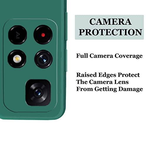 Image of A rtistque Liquid TPU Silicone Matte Shockproof Flexible with Camera Protection Soft Back Cover Case for Redmi Note 10T 5G / Poco M3 Pro 5G - Green