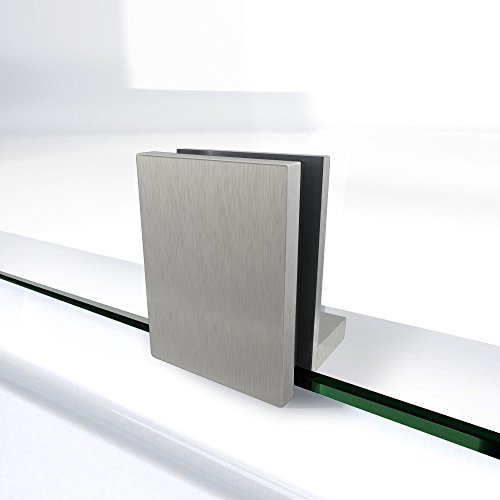 Dreamline Prism Lux 38 In. D X 38 In. W, Frameless Hinged Shower Enclosure, 3/8" Glass, Brushed Nickel Finish #TOP7