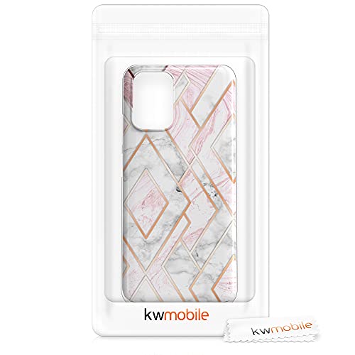 Kwmobile Case Compatible With Xiaomi Redmi Note 10 / Note 10S - Case Clear Tpu Cover With Design - Glory Mix 2 Rose Gold/White/Dusty Pink #TOP6
