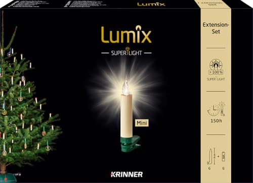 Lumix® LED kabellose Weihnachtsbaum Christbaumkerzen Superlight Mini...