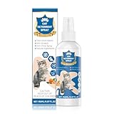 Cat Deterrent Spray, Natural Citrus Cat Repellent Stop Scratching Furniture, Safe Non-Toxic Anti-Scratch Formula for Cats and Kittens, Effective Training Aid Indoor/Outdoor Pet Stopper, 5.07 FL OZ (1)