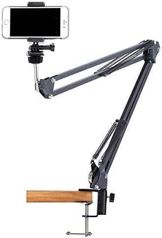 Miniatura 9 de Soporte de video para teléfono, soporte de cámara superior compatible con iPhone Samsung Live Streaming, hornear, manualidades, videos, lecciones en