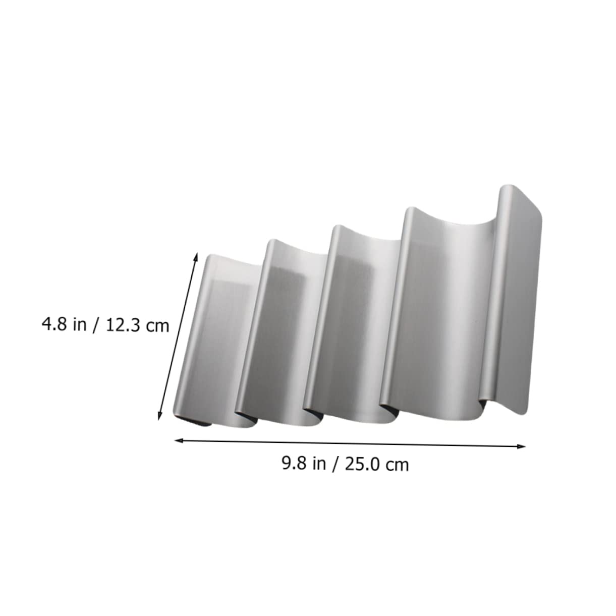 Garneck 1pc U Shaped Pancake Stand Taco Holders Taco Stand Rack Display Taco Truck Tray Burrito Tortillas Mini Tacos Mexican Taco Holder Taco Display Stand Taco Stands 430 Stainless Steel