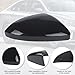 DERI Passenger Side Mirror Cap Compatible with Volkswagen Jetta 2019 2020 2021 2022 2023 2024 2025, Right Side Mirror Cover fit for VW Jetta US Version Without Turn Signals, Glossy Black