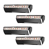 Gatuida 4stücke Teilige Auto-temporäre-parkplatz-Handy-Platte-parkplatz-Bord-hochwertiges-abs-Material Notparktafel-Auto-parkkarte-handynummernschild-sonnenschutzdesign-verformung-freie-p