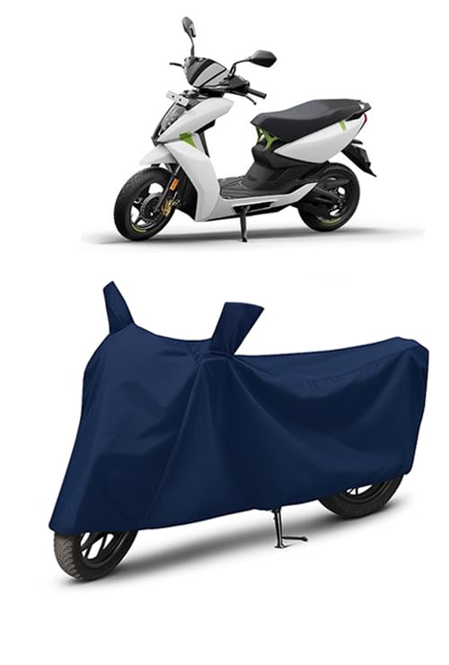 Image of Waterproof Scooty Cover for Ather Energy 450x | All Weather Protection from Rain, Dust, UV Rays & Scratches with Mirror Pockets & Buckle Belt | Energy 450x Scooty Cover
