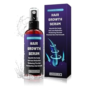 Ballphl Minoxidil 5% Haargroeispray voor mannen en vrouwen, met rozemarijnolie Effectief tegen haaruitval en dunner wordend haar, stimuleert haargroei en baardgroei, milde en voedende formule 60 ml
