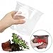 RAOOKIF 6/5/3.5 Inch Clear Nursery Pots with Drainage, 24 Pack Clear Nursery Pots for Plants, Flexible Plastic Garden Flower Pot