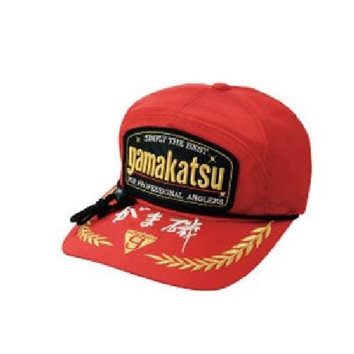 Amazon | がまかつ(Gamakatsu) キャップ がま磯ワッペン LL レッド