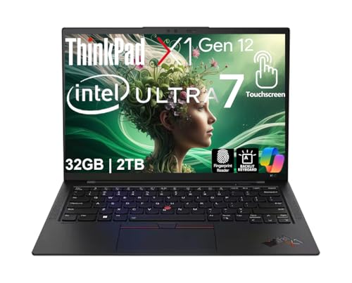Lenovo ThinkPad X1 Gen 12 Carbon AI �r�W�l�X�m�[�g�p�\�R�� 14�C���` �^�b�`�X�N���[��WUXGA�f�B�X�v���C (Intel Core Ultra 7 155U�A32GB LPDDR5X�A2TB PCIe SSD�AInt