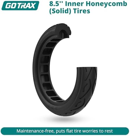 Gotrax GXL V2 Electric Scooter, 8.5" Tire, Max 15 Km and 25Km/h Speed By 250W Motor, EABS and Rear Disk Brake, Lightweight Aluminum Alloy Frame Cruise Control Foldable Escooter for Adults, Black - 2