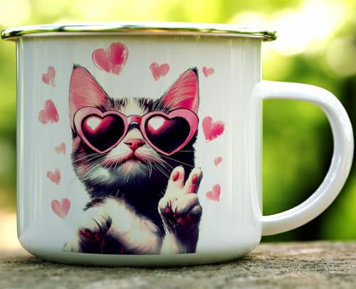 Taza Campamento Esmaltada Retro 16oz Multicolor miniatura 2