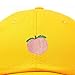 DALIX Peach Embroidered Dad Cap Cotton Baseball Hat Women in Gold