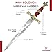 Armory Replicas King Solomon Medieval Crusader Dagger Red