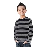 Child/Teen Long Sleeve Striped Shirt Black and White