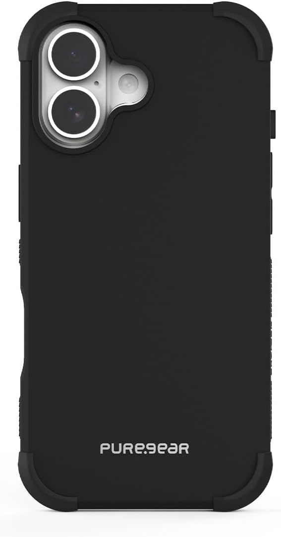 PureGear Case for Apple iPhone 17 (2025) 6.3", Military Tested and Approved Protection Magnetic Phone Case, Compatible with MagSafe Heavy-Duty Durable Protective MagSafe Phone Case, Black