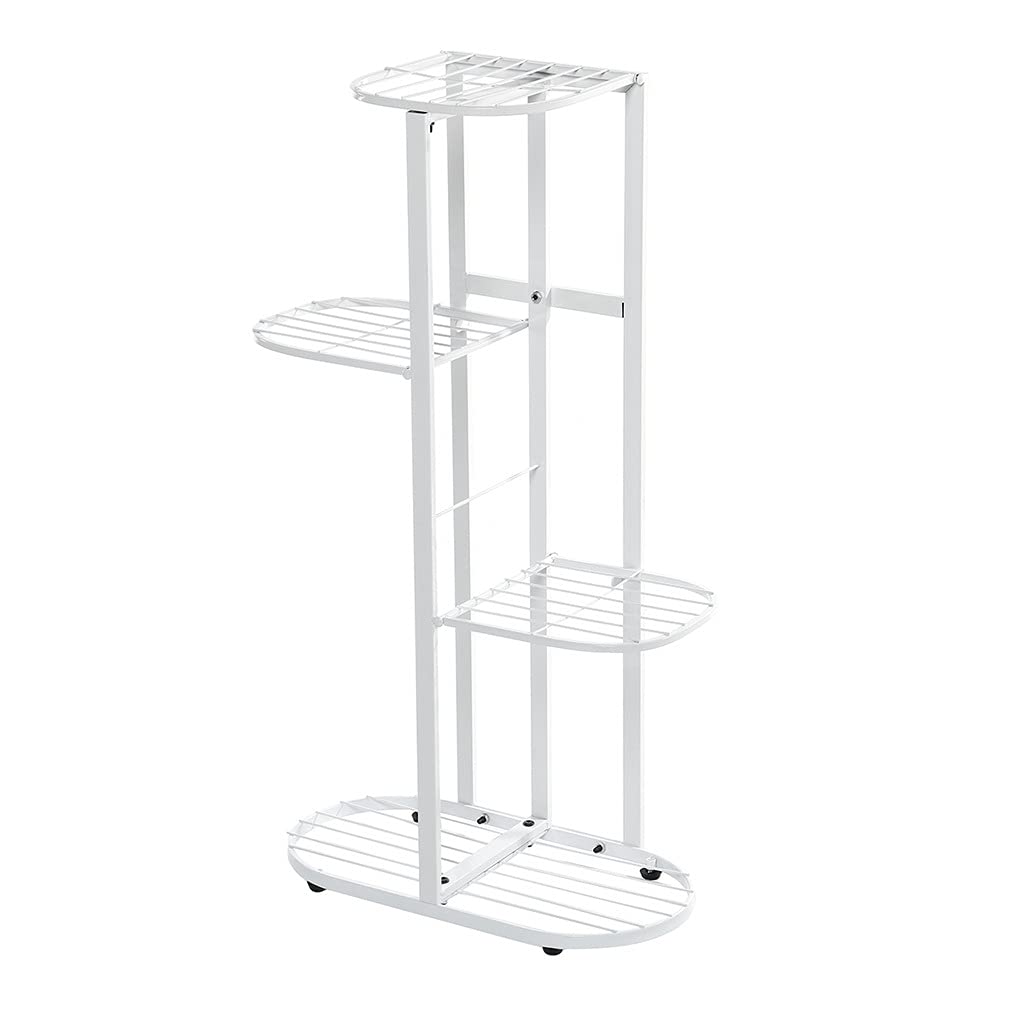 SnamicE Plant stand5 Tier Potted Plant Stand Iron Flower Stand Multiple Flower Pot Holder Organizer Display,