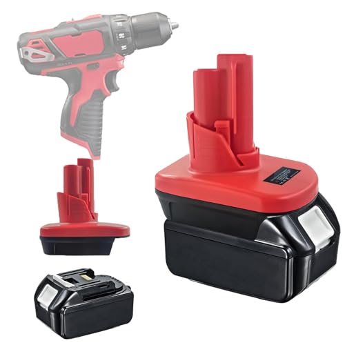 MT18M12 Batterij Adapter voor Milwaukee 12V Elektrisch Gereedschap, Adapter voor Makita 18V Li-ion Batterij BL1850 BL1860 Omzetten naar Milwaukee M12 12V Draadloos Gereedschap (Geen Batterij)