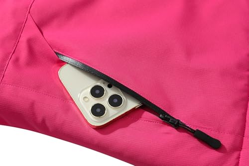 Image of MOERDENG Women's Waterproof Ski Jacket Warm Winter Coat Outdoor Windbreaker Hiking Snowboarding Jacket