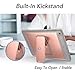 YOUMAKER Case for New iPad 9.7 2018/2017, Heavy Duty Kickstand with Built-in Screen Protector Full-Body Shockproof Protective Case Cover for Apple iPad 9.7 inch 2017/2018 5th/6th Gen (Rose Gold/Gray)