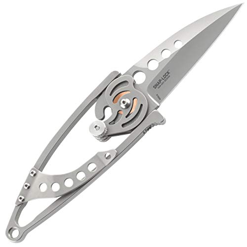 Crkt Snap Lock Folding Pocket Knife: Gentleman Everyday Carry, Satin Blade, Innovative Snap Lock Mechanism Skeletonized Handle, Quick Release Lanyard 5102N #TOP1